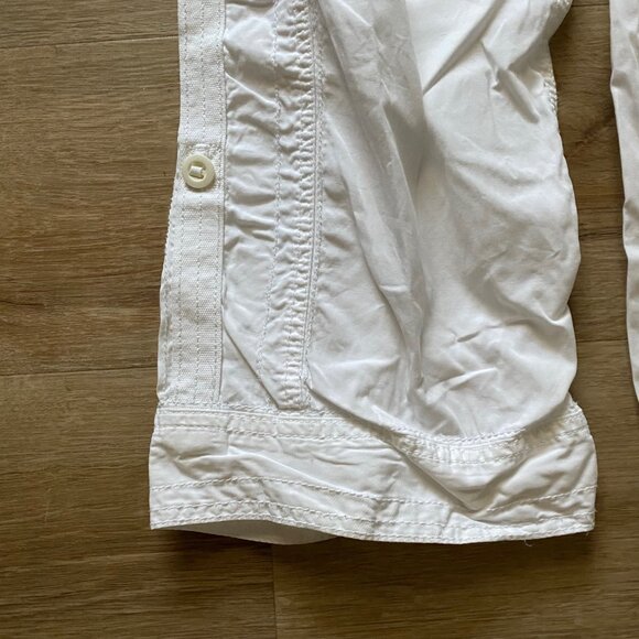 White Cotton Cargo Pant - Picture 3 of 11